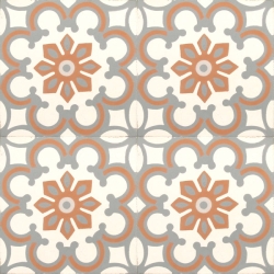 Cement tiles with a Mediterranean charm.
