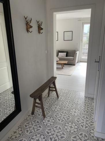 Our cement tiles 2802 | White, Grey