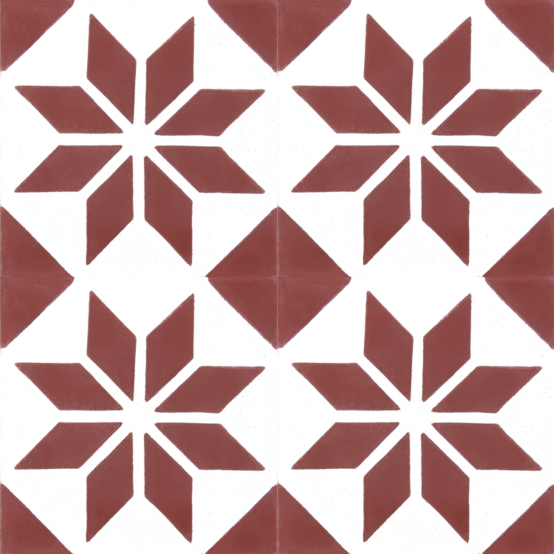 Cement Tiles 204 Pattern Star, Moroccan Cement Tiles
